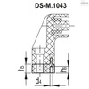 Elesa Stainless steel tube, front mounting, M.1043/20-400-SST M.1043-SST